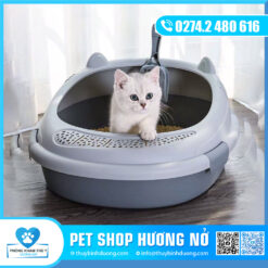 Khay vệ sinh mèo tròn